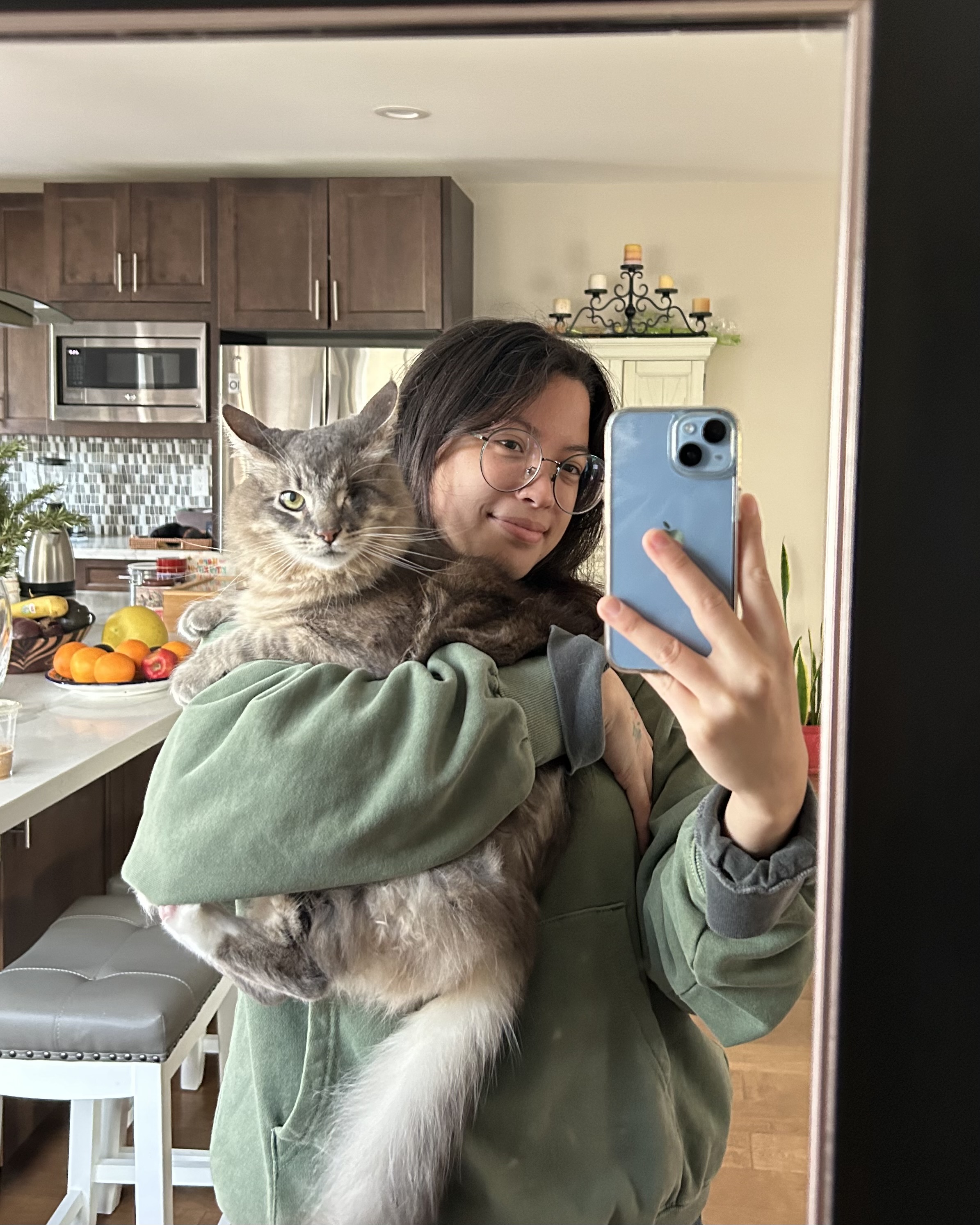 Photo of Stinkie and I.